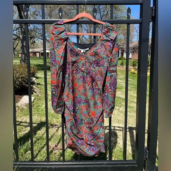 Veronica Beard Bellino Paisley Silk Dress NWT